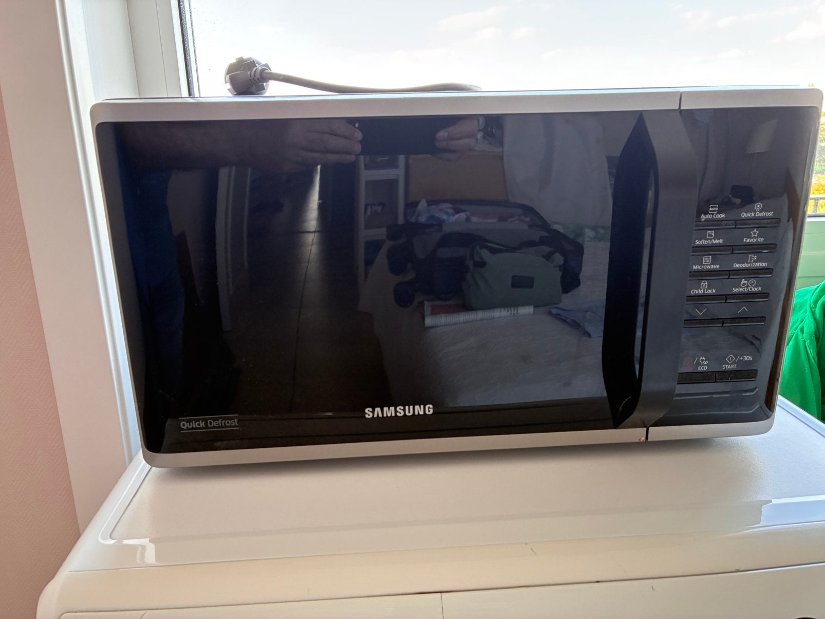 Microgolf Samsung, Ophalen, Microgolfoven, Zo goed als nieuw, Draaiplateau