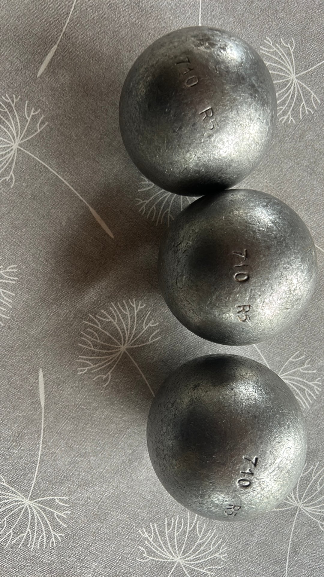 Petanque ballen maat 80, Sport en Fitness, Ophalen of Verzenden, Gebruikt