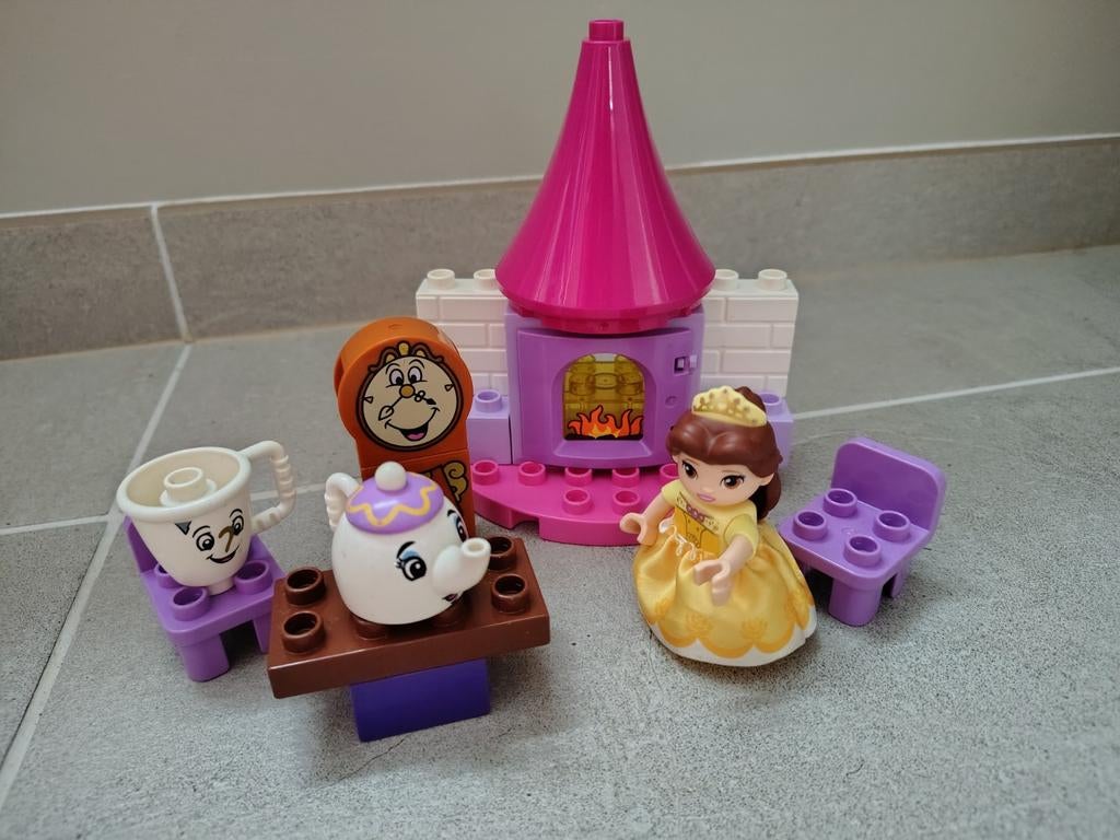 Duplo Belle's theekransje Disney 10877 compleet, Kinderen en Baby's, Speelgoed | Duplo en Lego, Ophalen of Verzenden, Zo goed als nieuw