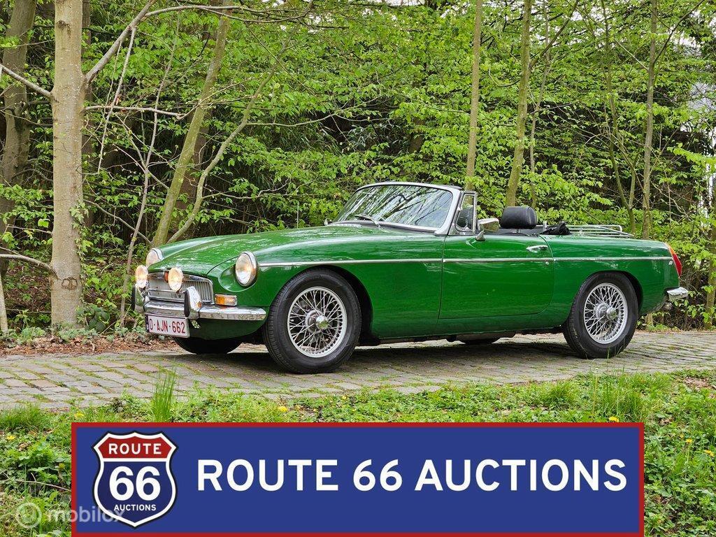 MG MGB Cabriolet | 1977 | Route 66 Auctions, Zwart, Bedrijf, Handgeschakeld, Overige carrosserie