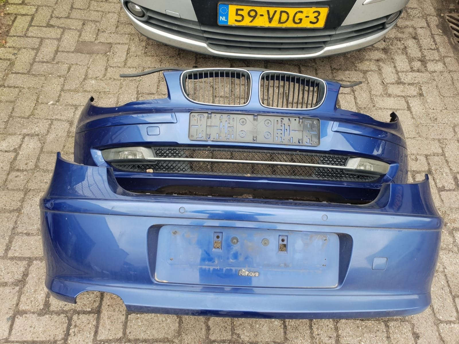 BMW 1 SERIE VOORBUMPER +ACHTERBUMPER  BJ 2005 TOT 2010, Gebruikt, -, Voor, -