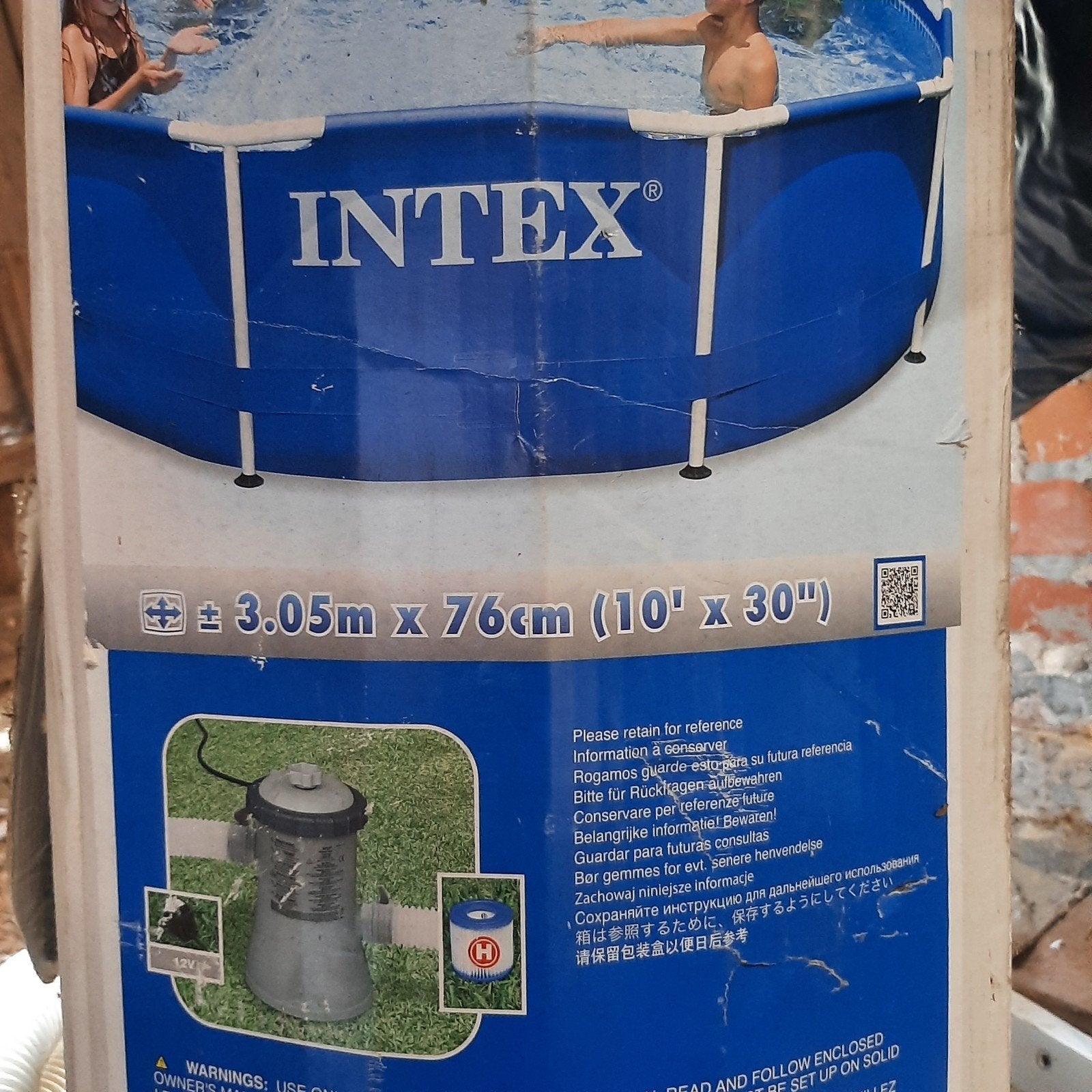 intex zwembad + trampoline, Tuin en Terras, Ophalen, Gebruikt