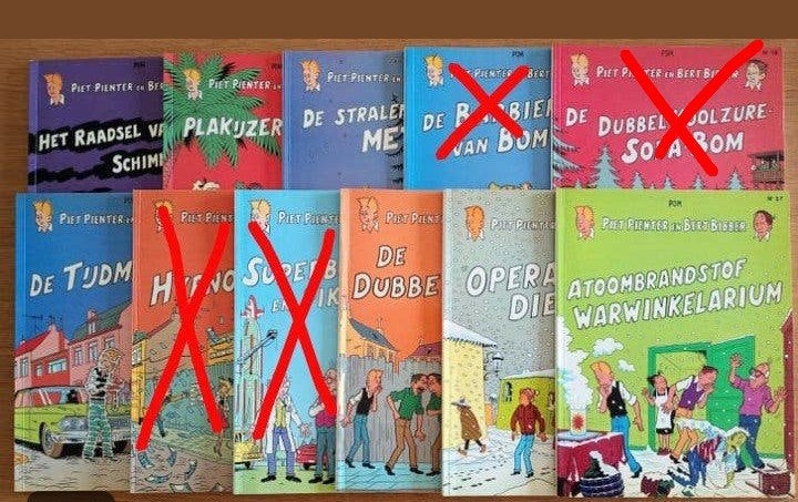 8 x Piet Pienter en Bert Bibber, Boeken, Ophalen of Verzenden