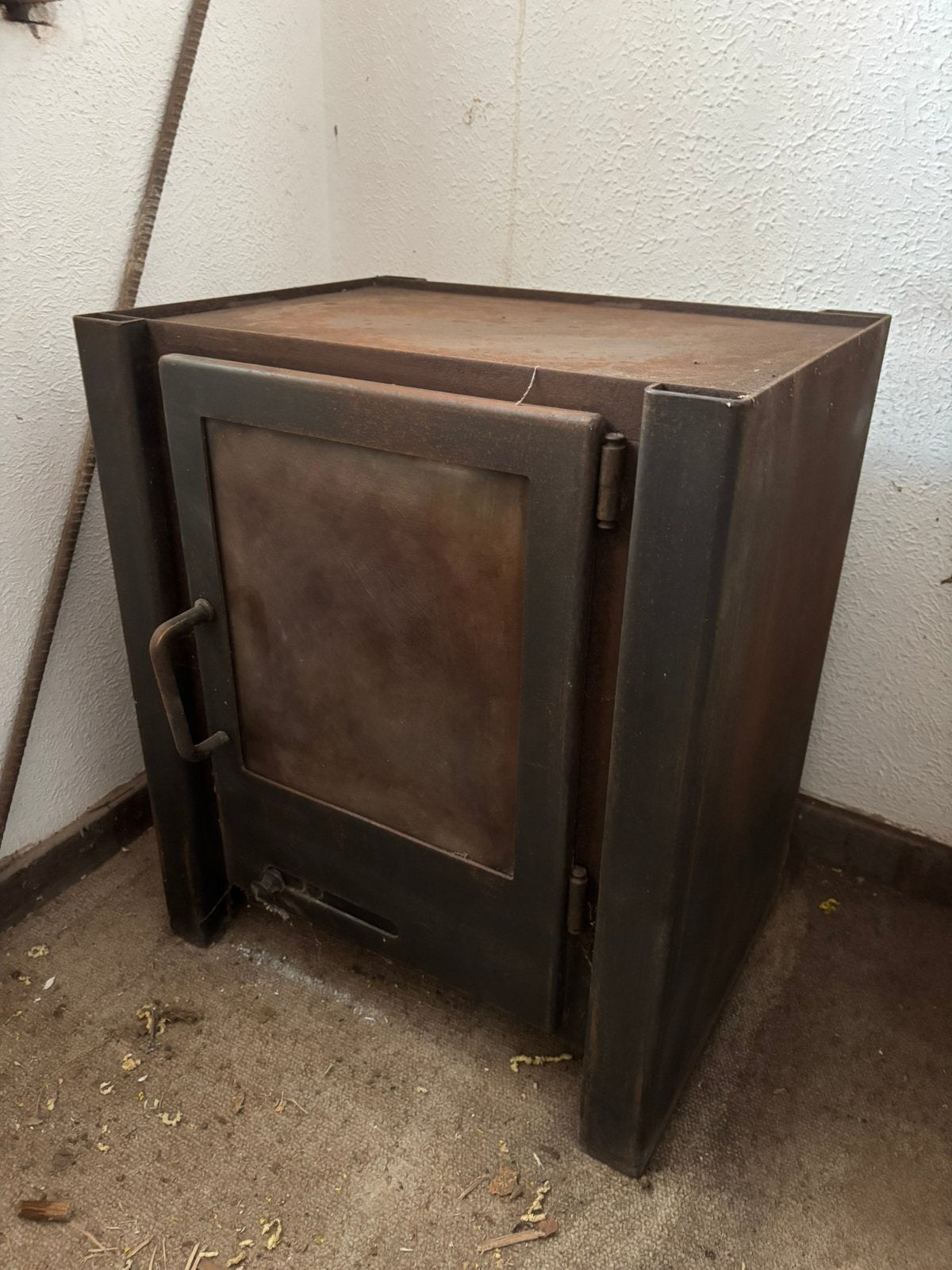Poêle à bois robuste en acier, Maison & Meubles, Enlèvement, Utilisé, Bois, Poêle à bois