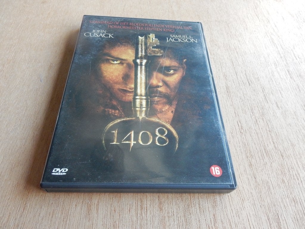 nr.2419 - Dvd: 1408- horror, Cd's en Dvd's, Dvd's | Horror, Engels, Vanaf 16 jaar, Nederlands, Ophalen of Verzenden