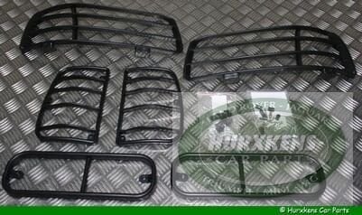 Set lampbeschermers voor- & achterlichten zwart, Land Rover, -, -, Nieuw
