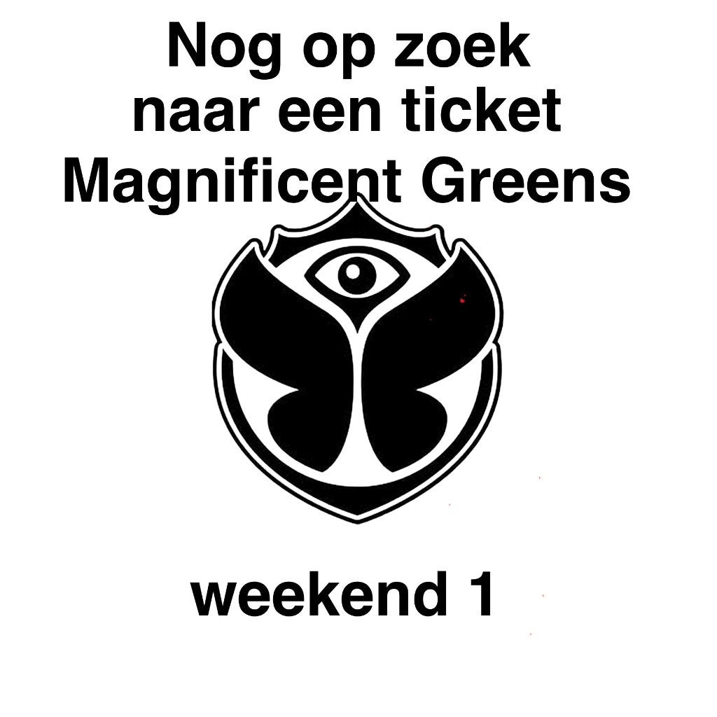 Tomorrowland Magnificent greens weekend 1, Tickets & Billets, Événements & Festivals, Une personne, Plusieurs jours