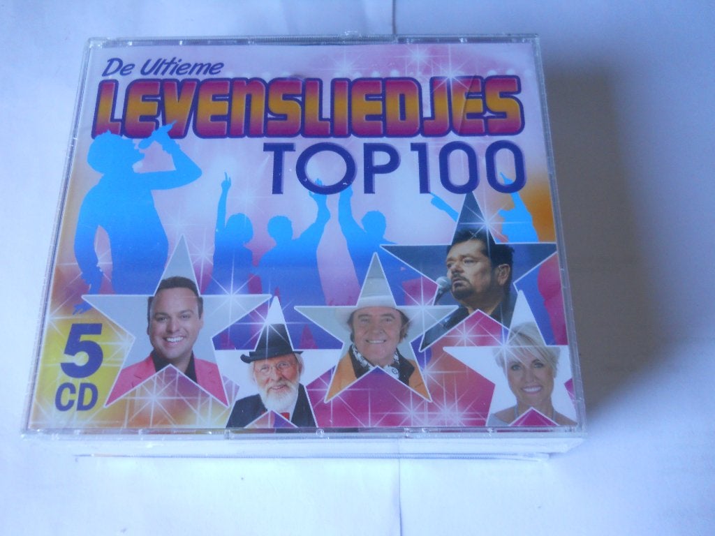 5 CD BOX - TOP 100 - LEVENLIEDJES, CD & DVD, En néerlandais, Enlèvement ou Envoi, Premier pressage, Neuf, dans son emballage