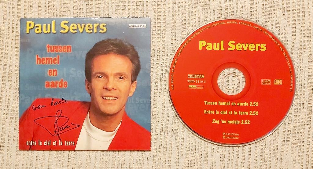 Paul Severs Tussen Hemel en Aarde + Handtekening, Cd's en Dvd's, Ophalen of Verzenden, Zo goed als nieuw, Levenslied of Smartlap