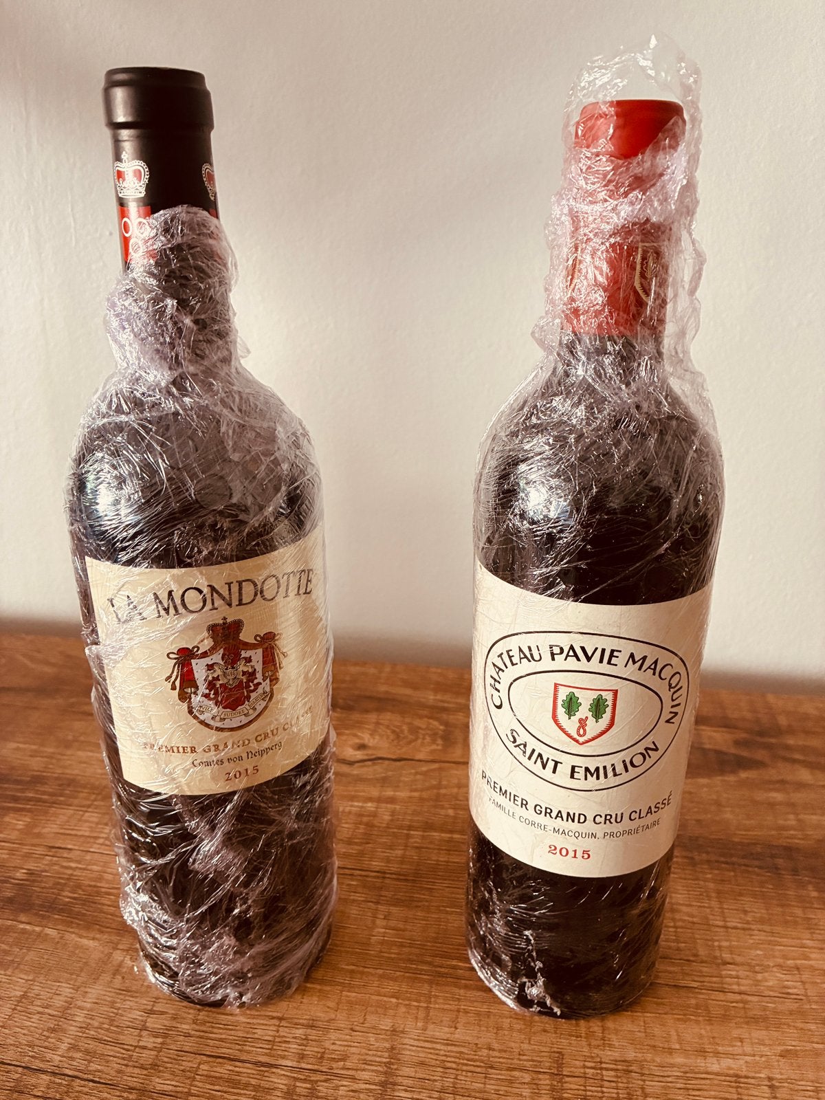 2x Grand Cru Klasse B - Saint Emilion 2015, Verzamelen, Wijnen, Ophalen, Frankrijk, Nieuw, Rode wijn