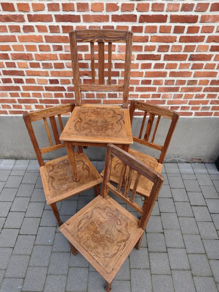 4 stoelen, Ophalen