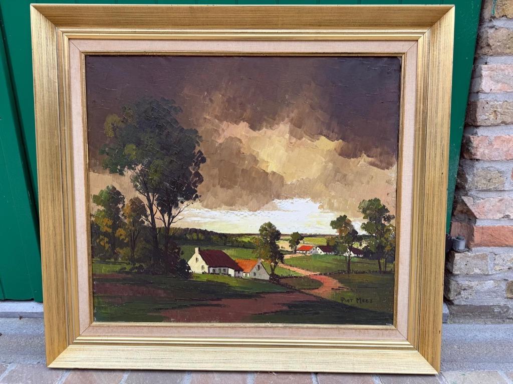 Schilderij Piet Mees landschap, Ophalen