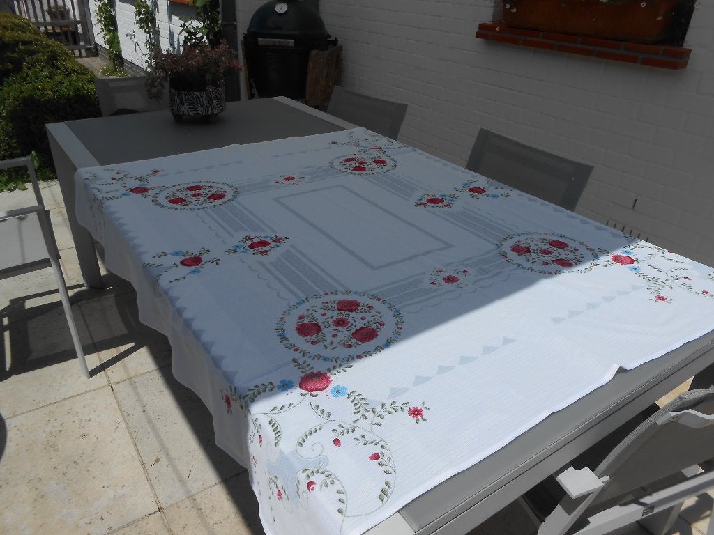 Vintage tafelkleed 160 x 140 cm, NIEUW, Huis en Inrichting, Tafelkleden, Tafelkleed, Ophalen of Verzenden