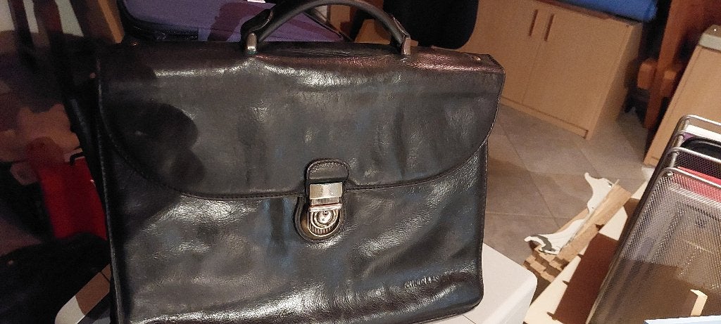 Sac de travail en cuir. Marque Arthur&Aston, Handtassen en Accessoires, Ophalen, Gebruikt, Zwart, Leer