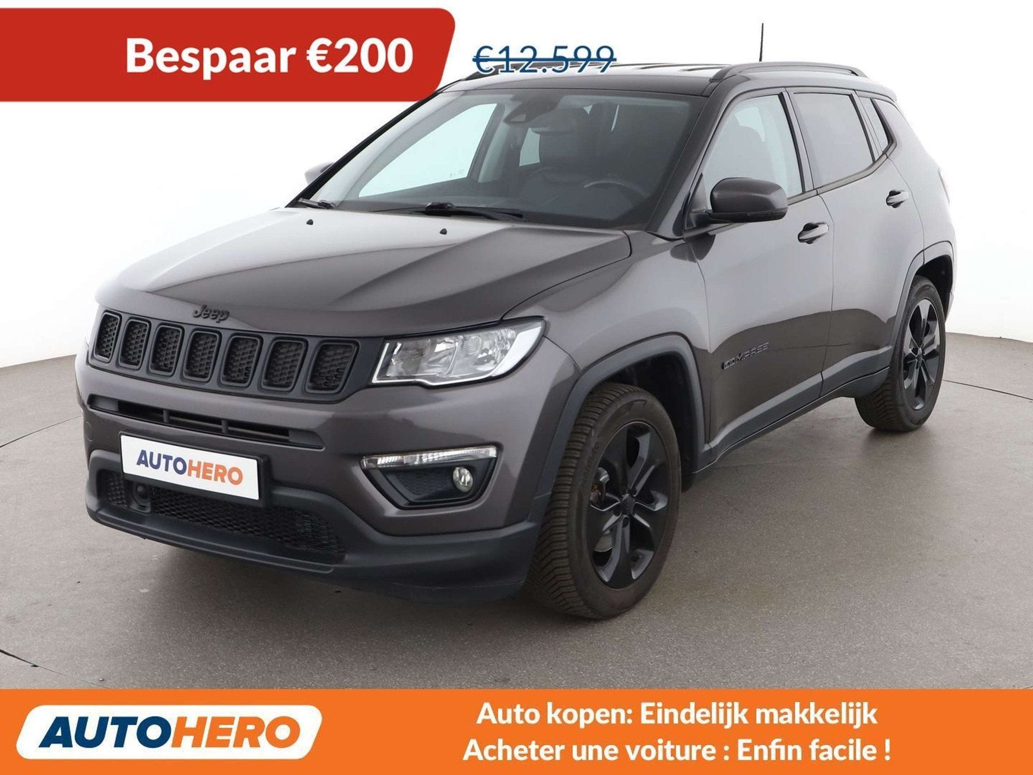 Jeep Compass 1.4 M-Air Longitude FWD (bj 2019), Auto's, Voorwielaandrijving, 1505 kg, Overige brandstoffen, Compass