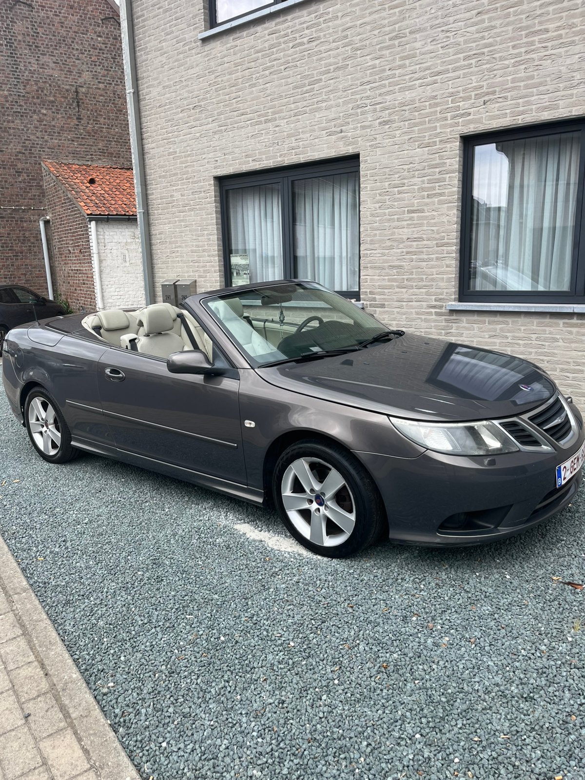 Saab Cabrio 9-3 1.9 Diesel 150pk, Auto's, Saab, Automaat, Beige, Elektrische ramen, Leder