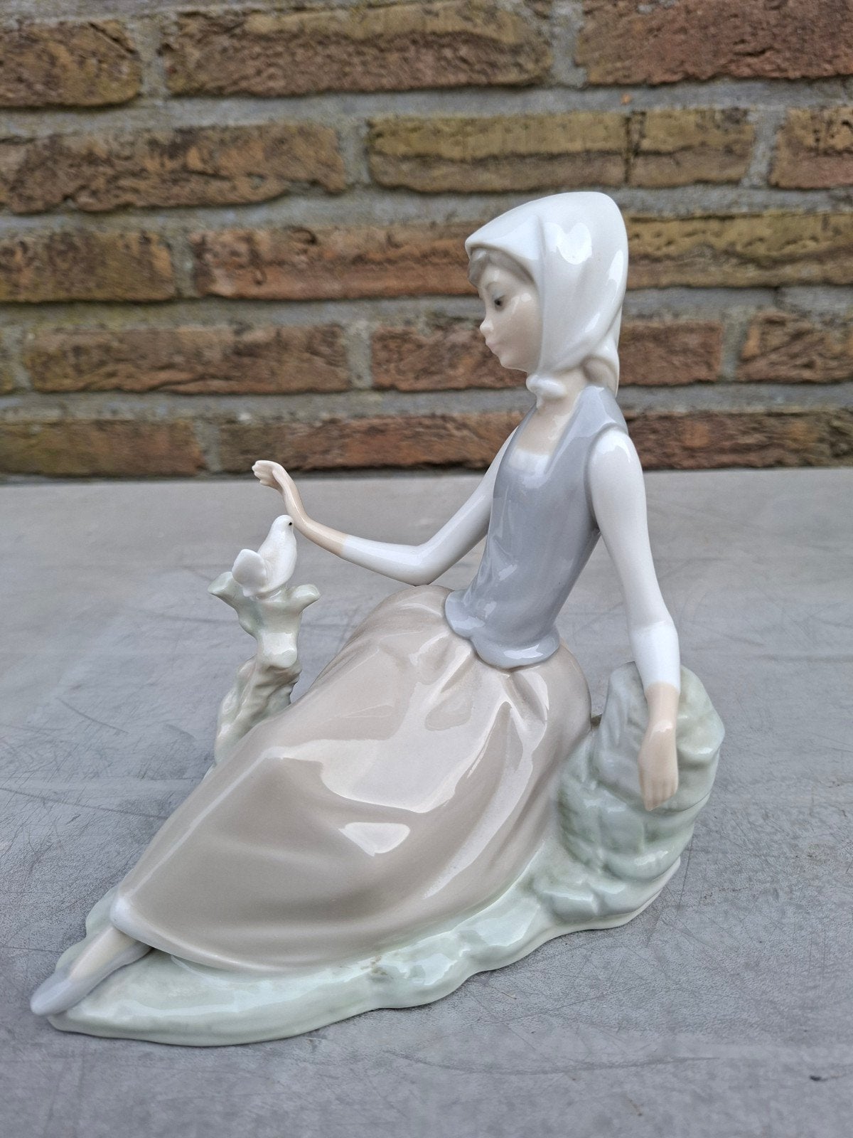 Lladro - Herdefiniëren met duif - porselein beeld, Ophalen
