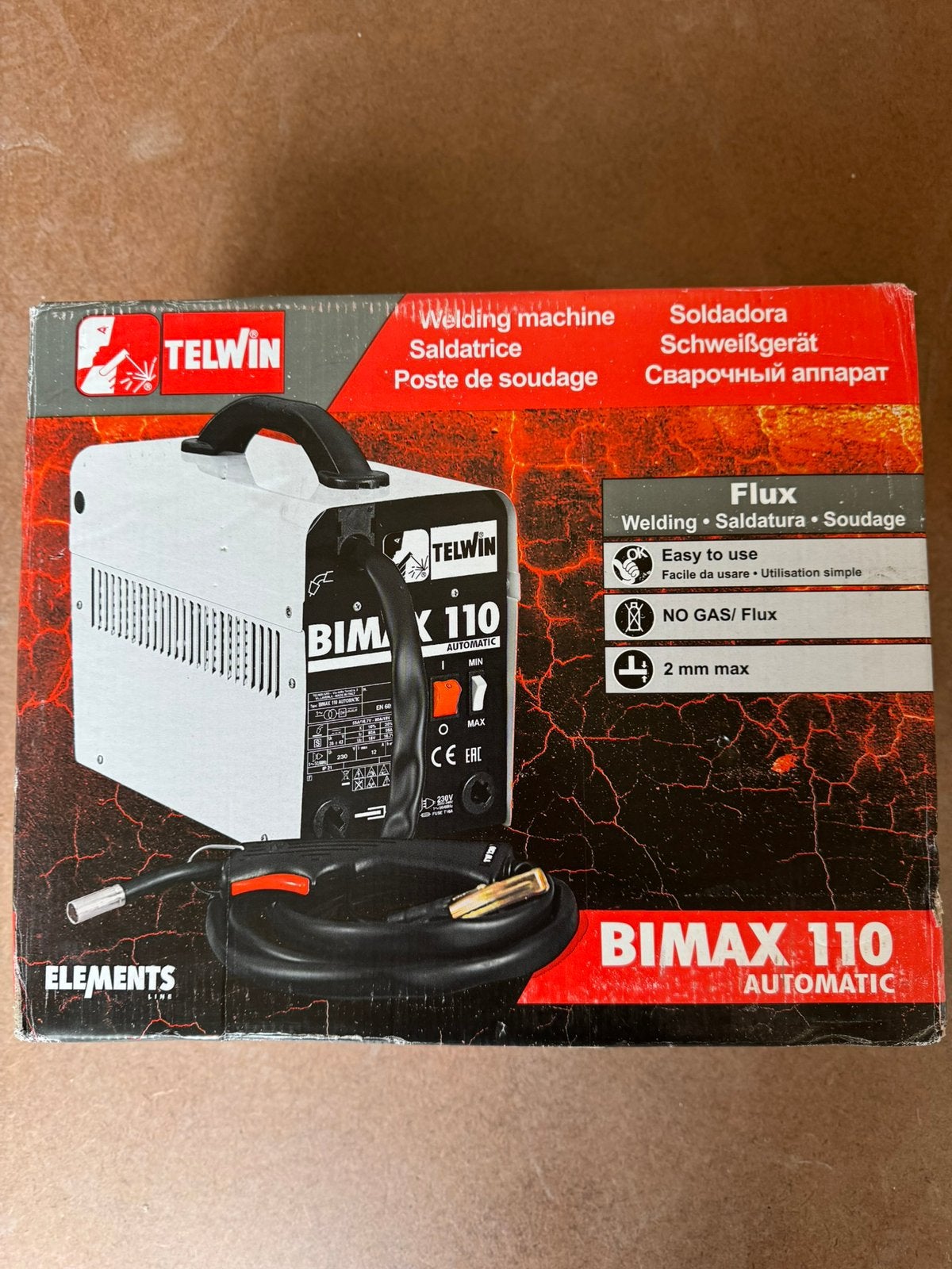 Lastoestel Telwin bimax 110 nieuw, Doe-het-zelf en Bouw, Gereedschap | Lasapparaten, Ophalen, Nieuw