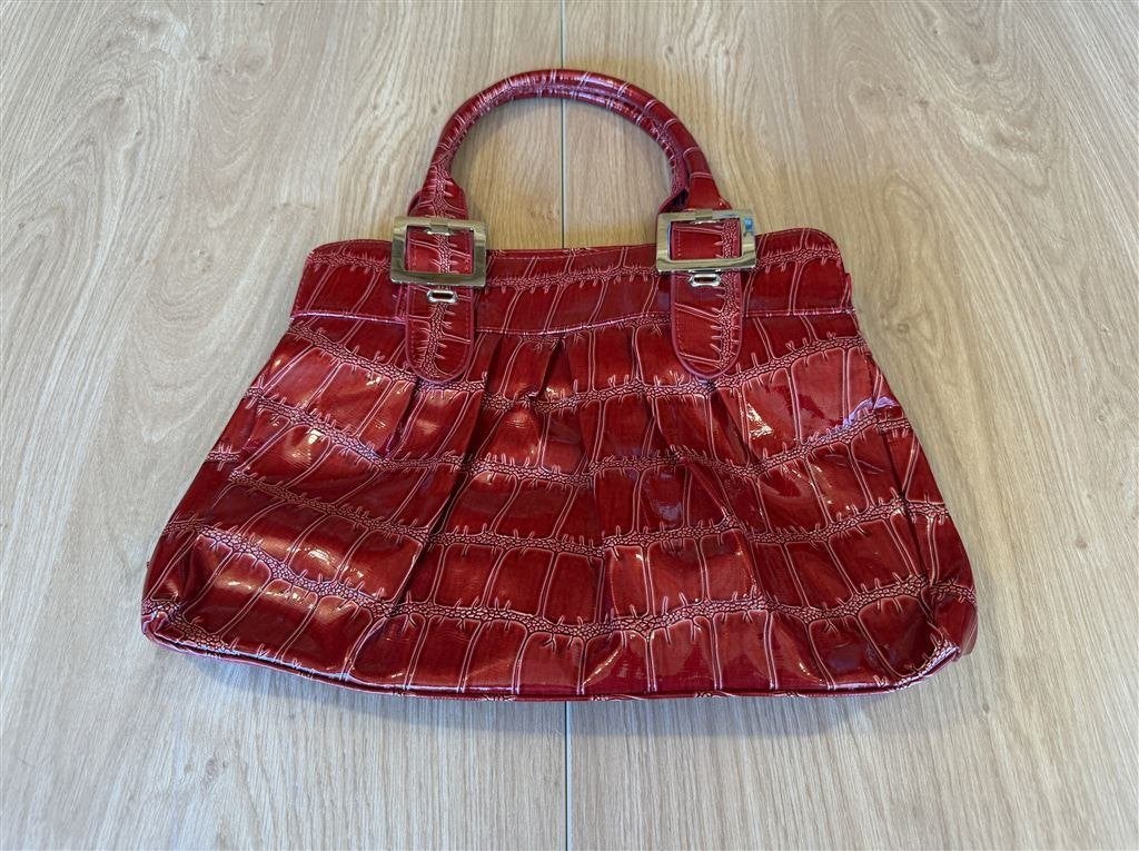 Rode Faux Patent Croc Tas, Enlèvement ou Envoi, Comme neuf