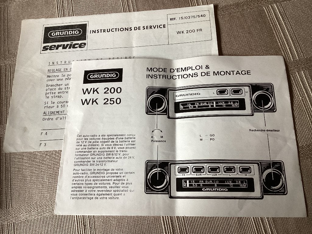 Instructieboekje Grundig. Oldtimer., Ophalen of Verzenden