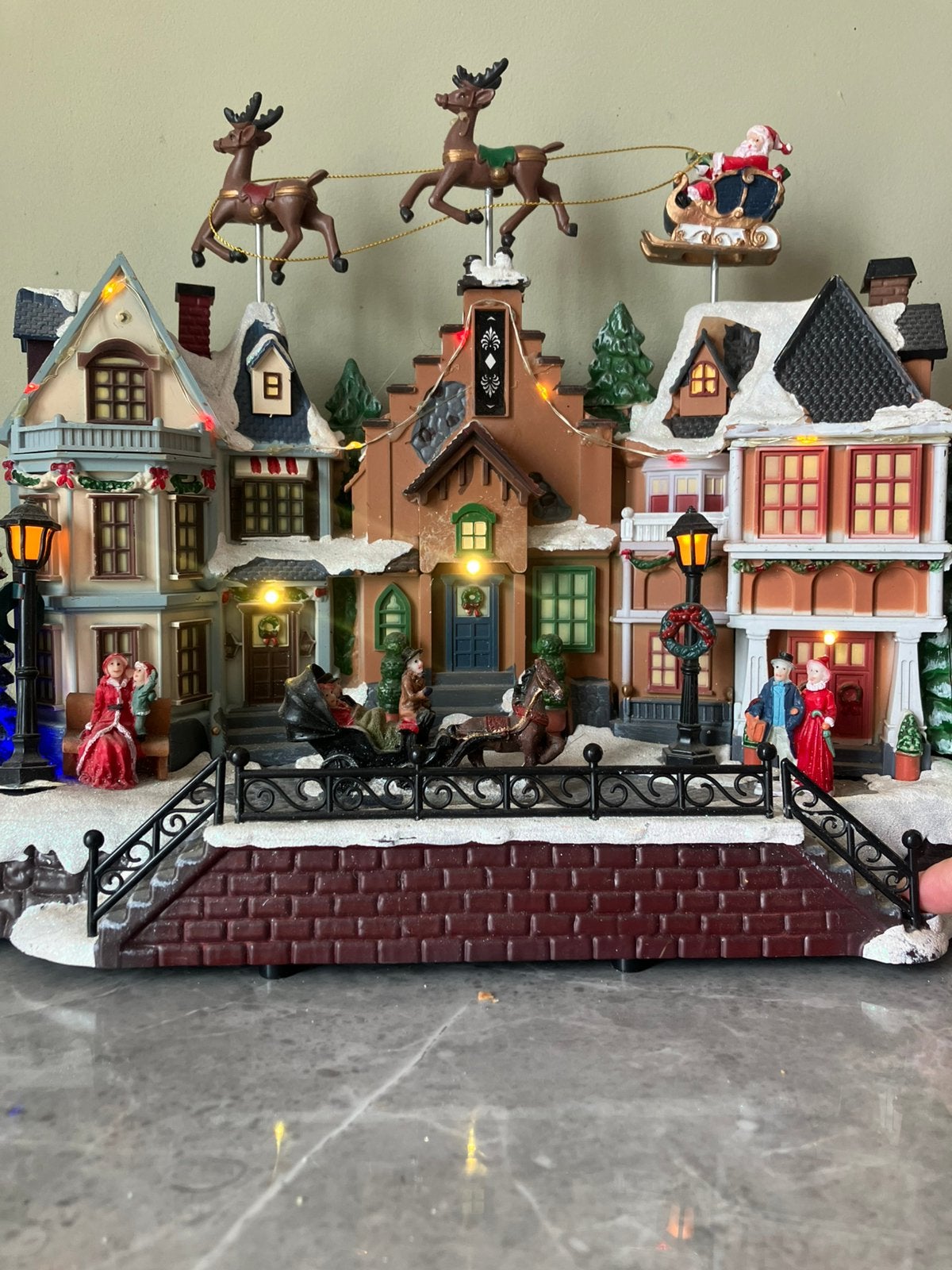 6 kerstdorpjes (3 grote en 3 middel/klein), Ophalen