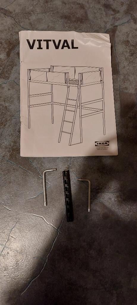 Loft bed ikea vitval, 200 cm de hauteur ou plus, 90 cm, Enlèvement, 200 cm