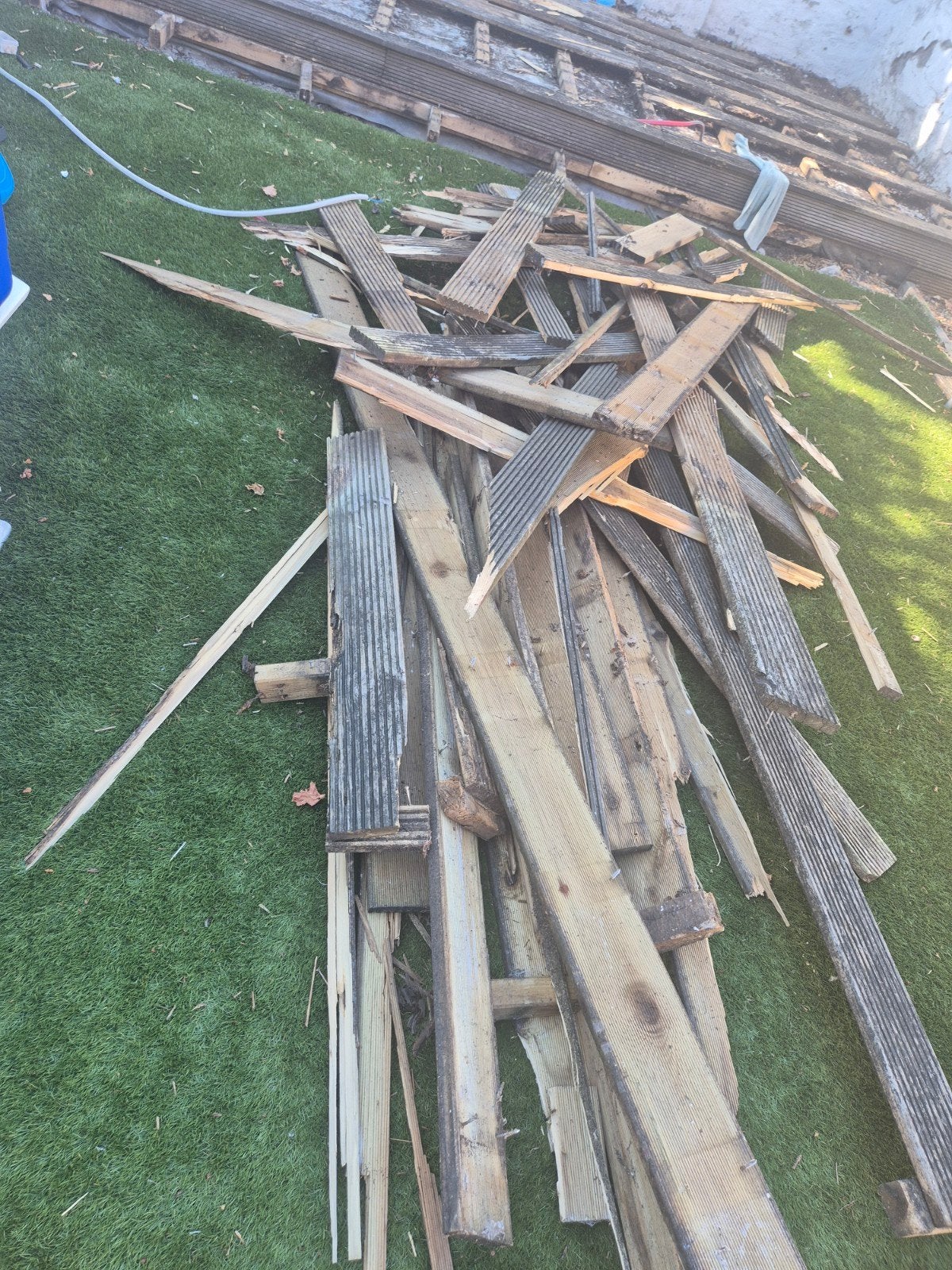 Gratis hout, Tuin en Terras, Ophalen