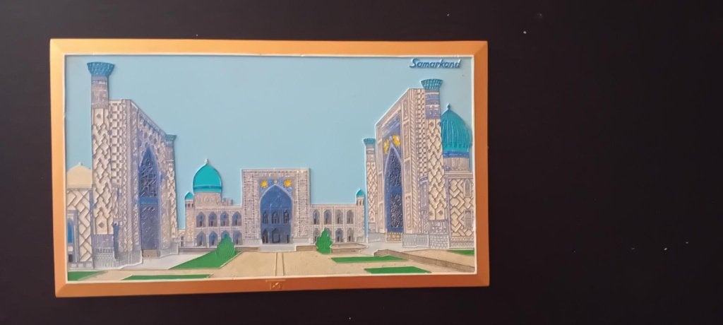 PEINTURE : REGISTAN, ÉCOLES CORANIQUES, SAMARCANDE, Antiquités & Art, Enlèvement ou Envoi, Bois