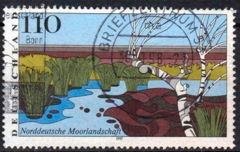 Duitsland 1997 - Yvert 1777 - Moeraslandschap (ST), Postzegels en Munten, Postzegels | Europa | Duitsland, Verzenden, Gestempeld