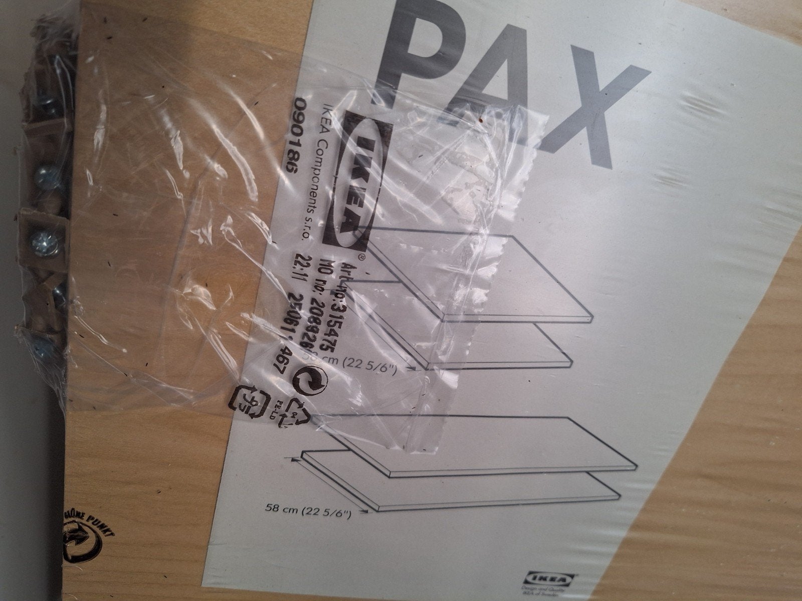 2 pax legplanken Ikea, Doe-het-zelf en Bouw, Isolatie en Afdichting, Ophalen