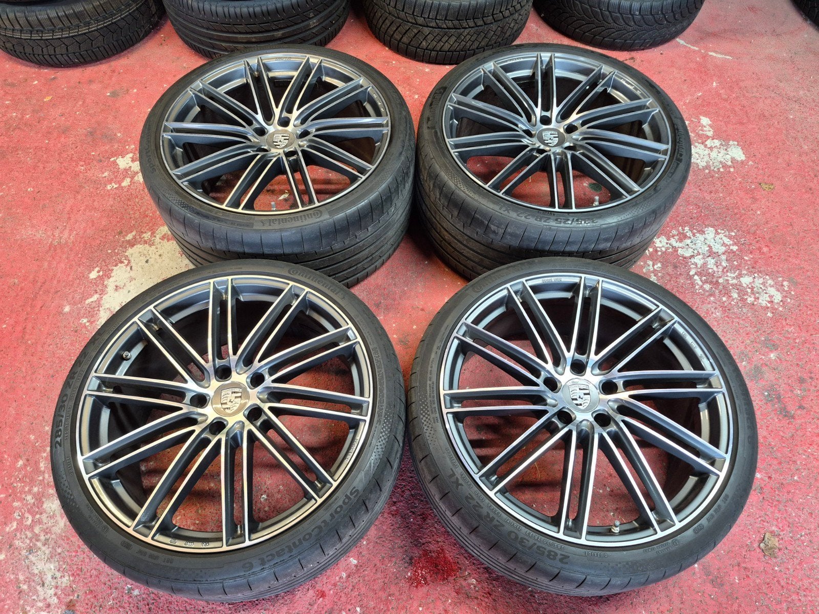 Jantes Porsche 22" Panamera / Cayenne / Taycan / 5x130 + RDC, Pneus et Jantes, 285 mm, Véhicule de tourisme, Pneus été