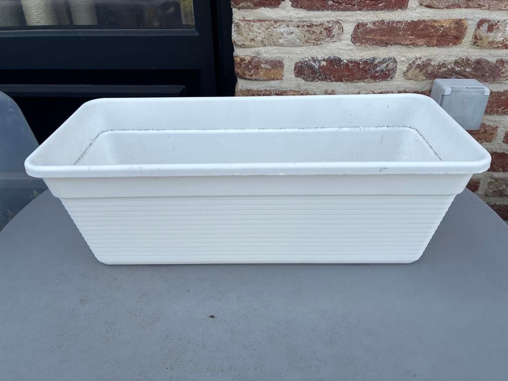 Plastieken bloembakken 40 cm en 100 cm breed, Ophalen, Kunststof, Minder dan 30 cm, Nieuw