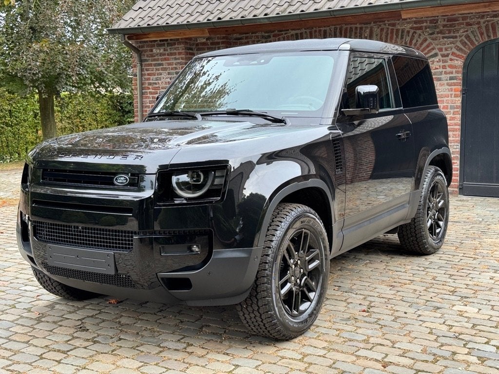 Land Rover Defender 90 3.0 D WINTERPACK/TREKHAAK €57.850+BTW, Auto's, Automaat, Dealer onderhouden, Zwart, Leder