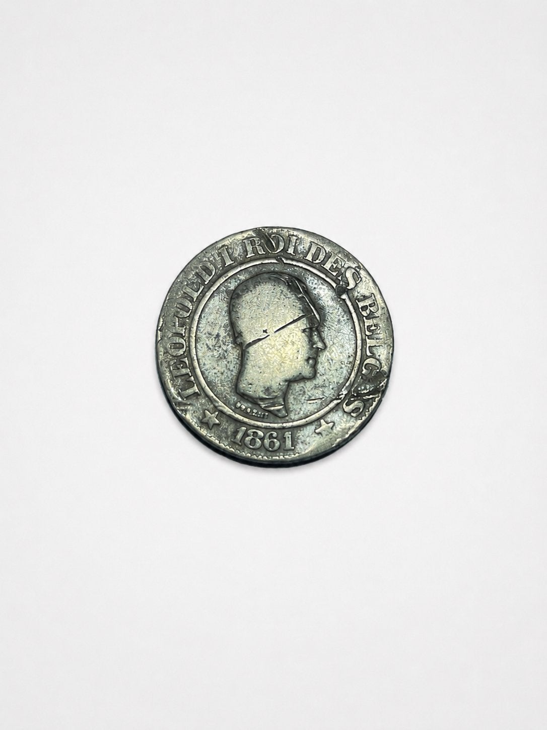 Belgische 1 Centiem 1861 – Leopold I – 165 jaar oud, Postzegels en Munten, Ophalen of Verzenden, Overig, Losse munt
