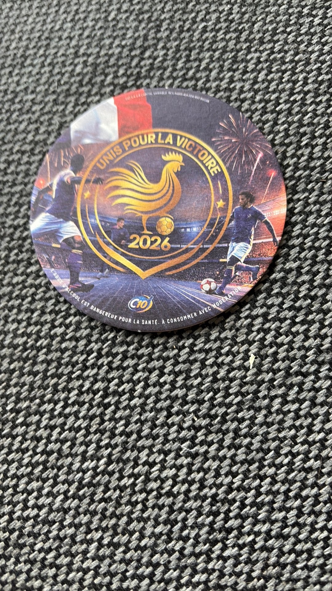 Bierviltje world cup 2026 c10 Frankrijk, Ophalen of Verzenden, Nieuw, Viltje(s)