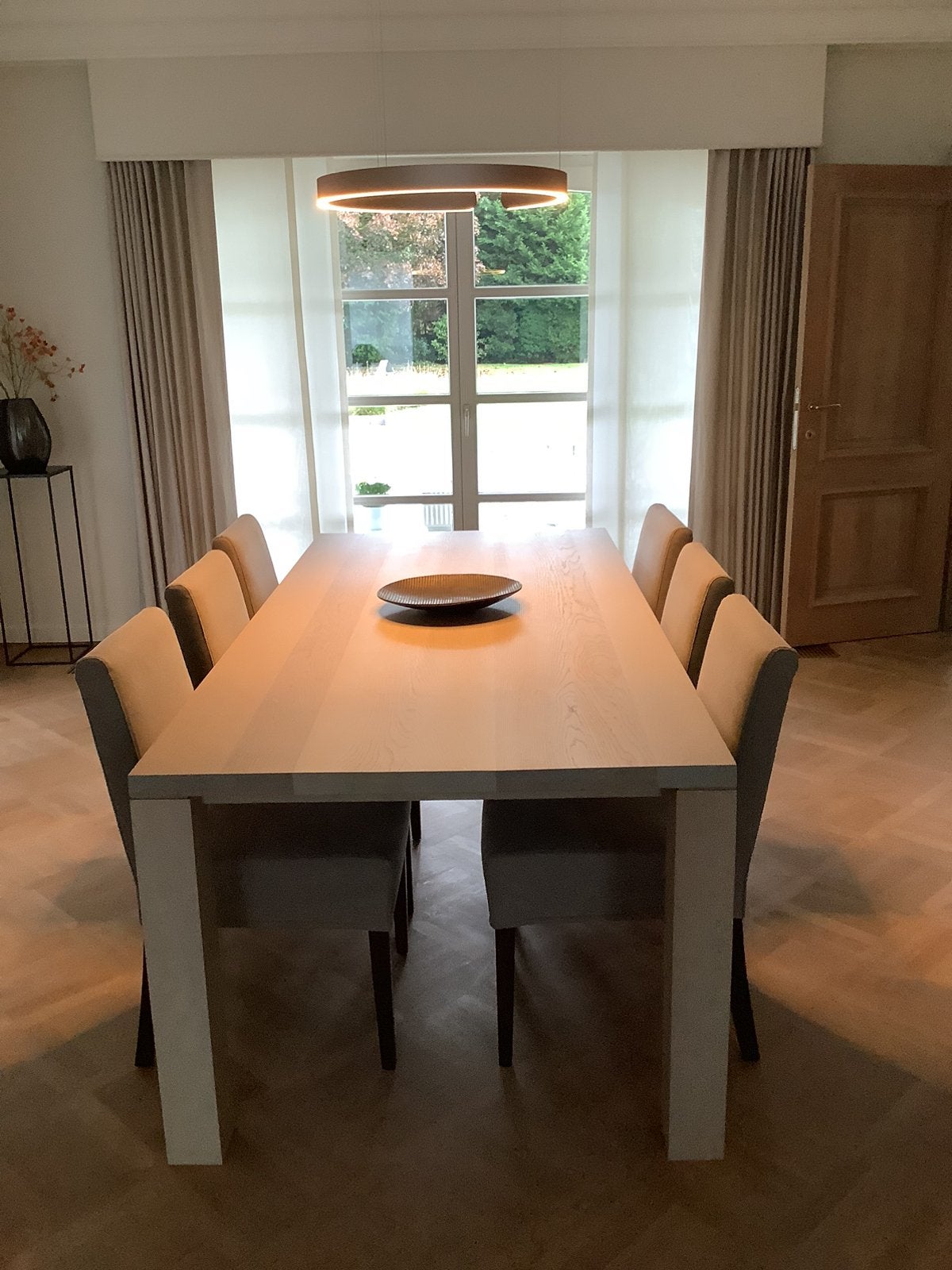 Table à manger SCAPA HOME avec 6 chaises, Maison & Meubles, Klassiek modern, Comme neuf, 100 à 150 cm, Enlèvement