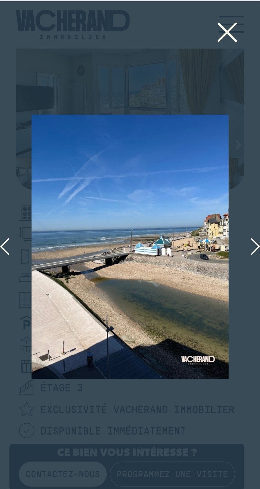 Wimereux ( France ) Vend Appartement 1 Chambre Vue sur Mer