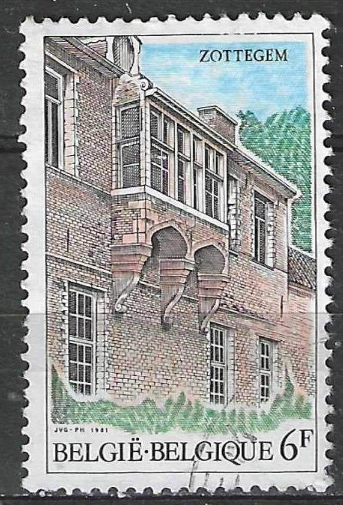 Belgie 1981 - Yvert/OBP 2011 - Toerisme - Zottegem (ST), Verzenden, Gestempeld, Gestempeld