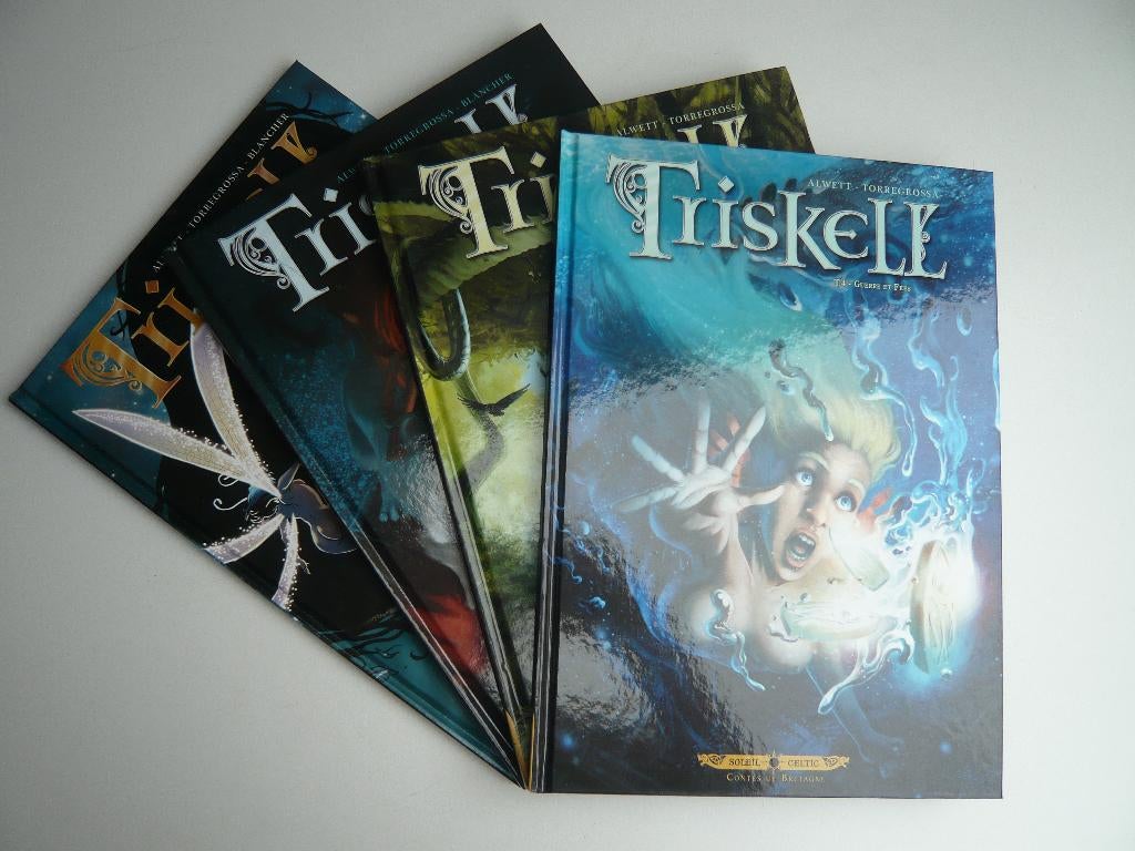 Bd TRISKELL tomes 1 à 4 (EO ttbe) de TORREGROSSA, Boeken, Stripverhalen, Gelezen, Complete serie of reeks, Ophalen of Verzenden