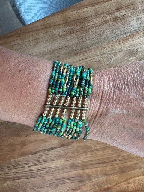 Nouveau bracelet, Bijoux, Sacs & Beauté, Bracelets, Enlèvement ou Envoi, Neuf, Vert, Élastique