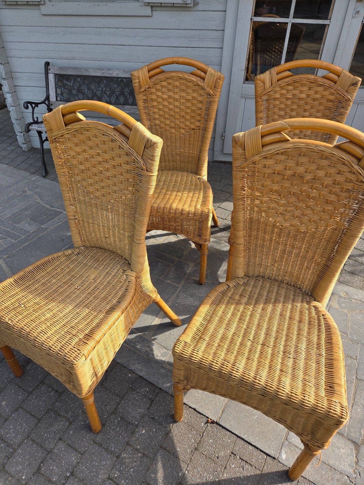 6 rieten stoelen gratis, Ophalen