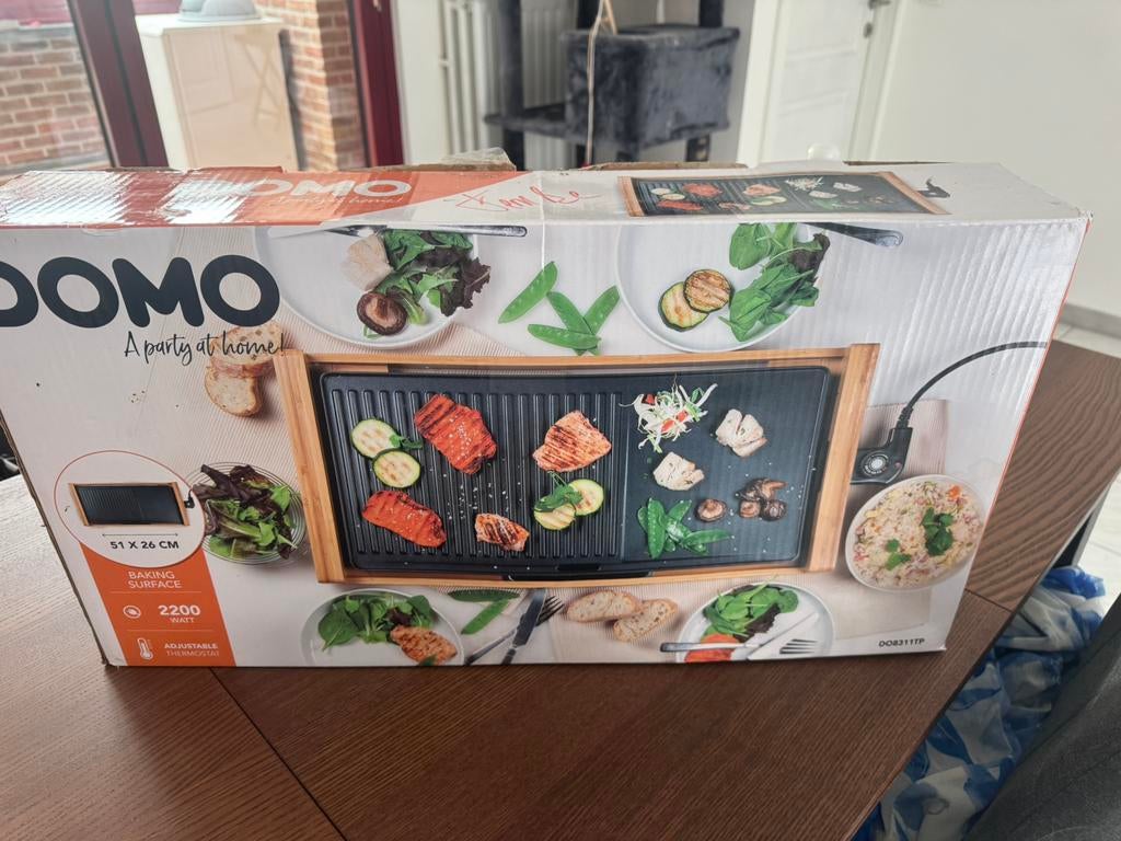 Domo teppanyaki plaat NIEUW, Electroménager, Enlèvement, Comme neuf, Gril de table