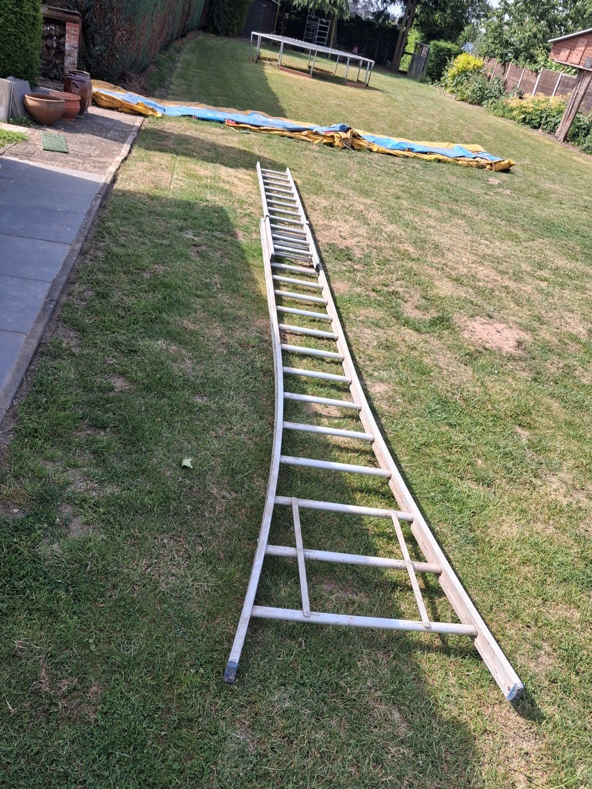 Schuifladder, Doe-het-zelf en Bouw, Ladders en Trappen, Ophalen