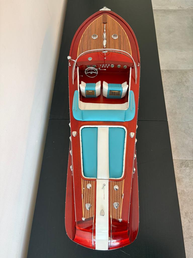 Exclusief Riva Aquarama schaalmodel (90cm) – luxe eyecatcher, Hobby en Vrije tijd, Modelbouw | Boten en Schepen, Nieuw, Groter dan 1:32