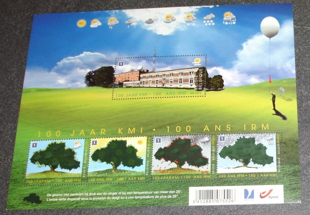 1 blok BL209 100 jaar KMI, Postzegels en Munten, Europa, Frankeerzegel, Ophalen of Verzenden, Zonder stempel