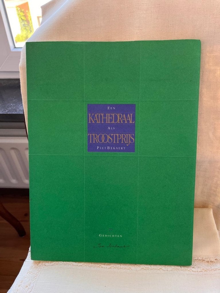 Dichtbundel "Een kathedraal als troostprijs: 77 gedichten, Enlèvement ou Envoi, Un auteur, Utilisé, Piet beckaert