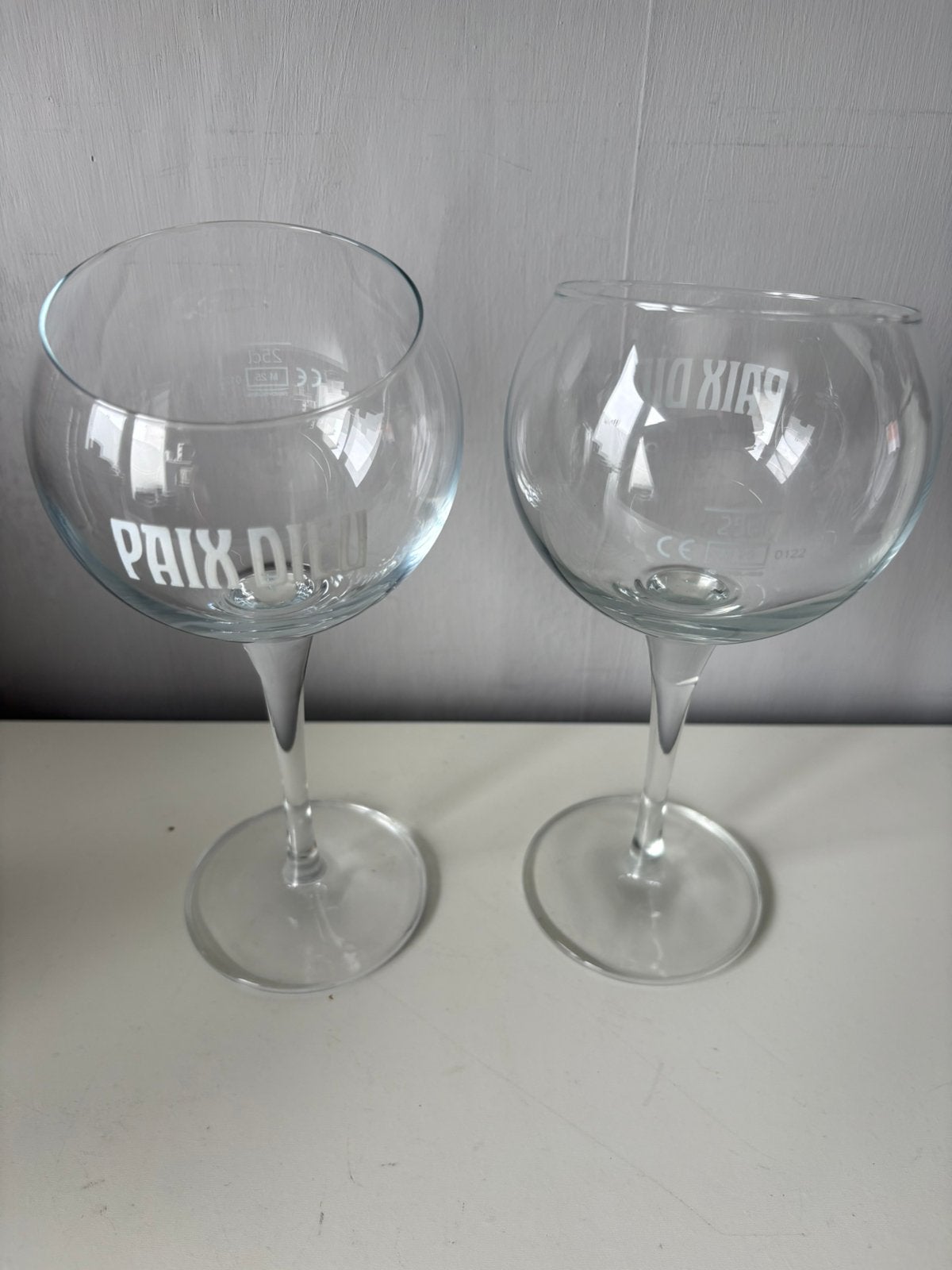 4 PAIX DIEU-glazen, 25 cl (10€ per stuk), Ophalen of Verzenden, Nieuw