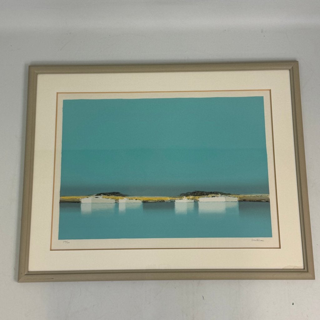 Lithographie « La lagune » de Pierre Doutreleau, Antiquités & Art, Art | Lithographies & Sérigraphies, Enlèvement ou Envoi