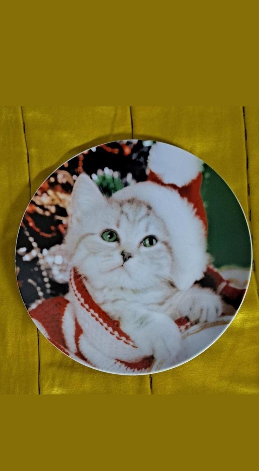 Set  6 Assiettes Cutie Xmas Noël de chiens et chats, Enlèvement