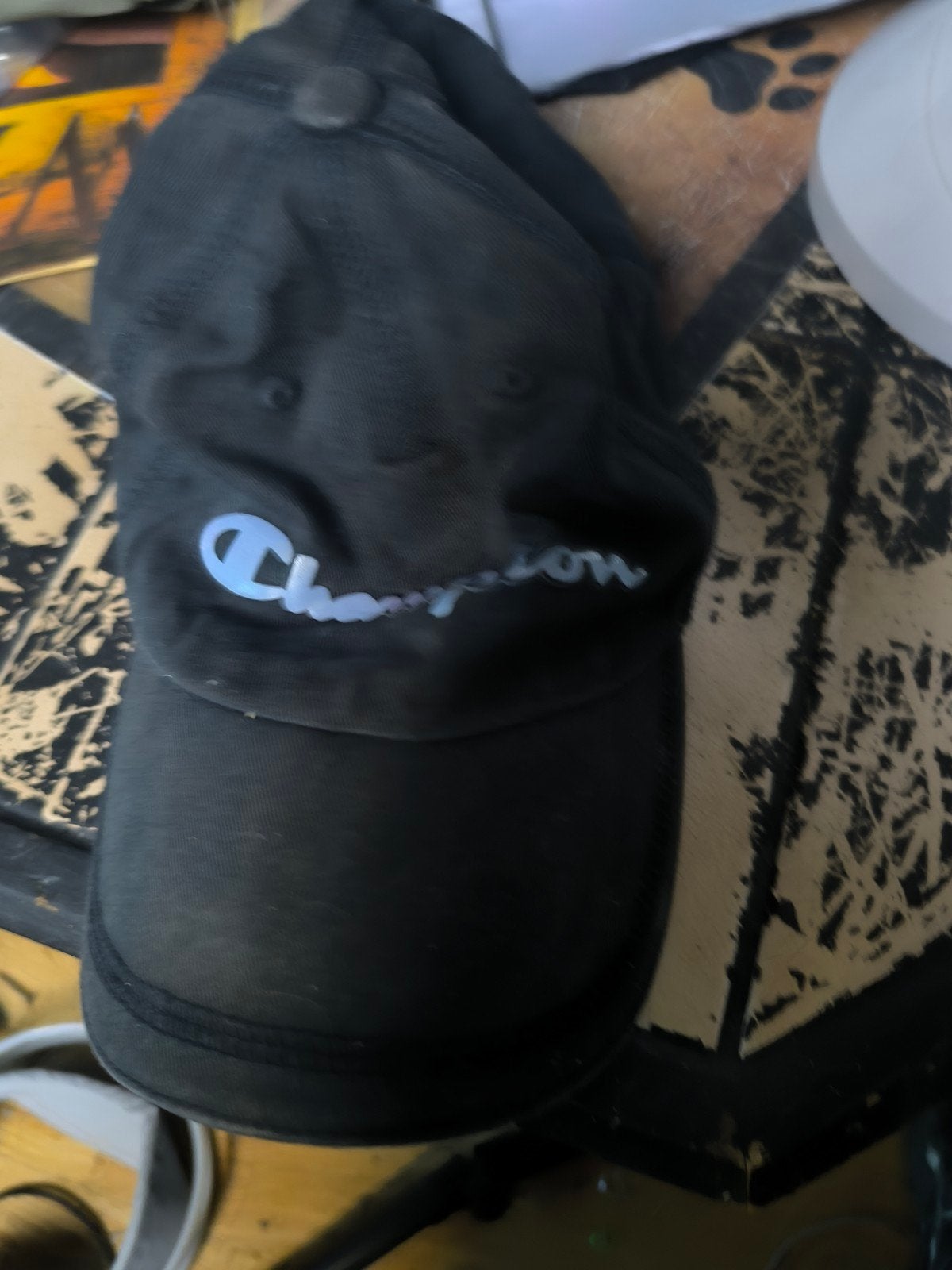 champion zwarte pet, Kinderen en Baby's, Kinderkleding | Petten en Hoeden, 134 t/m 140, Gebruikt, Jongen of Meisje, Ophalen of Verzenden